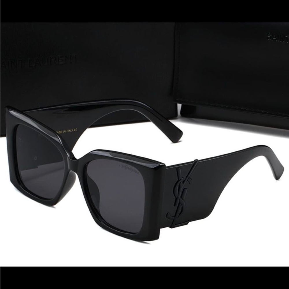 Saint Laurent Glossy Black Sunglasses